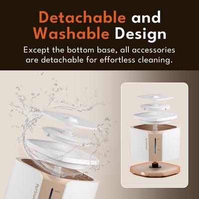 Show full view: PetSnowy SNOW+ Automatic Cat Water Fountain, 68-fl oz, Classic-Blue slide 4 of 7