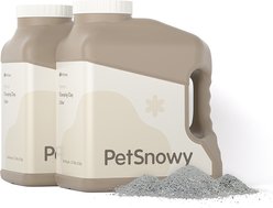 PetSnowy Premium Clumping Clay Litter, 12-lb jug, 2 count