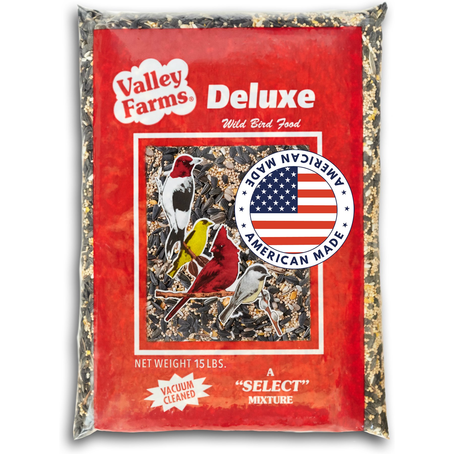 Valley Farms Deluxe Wild Bird Food, 15-lb bag
