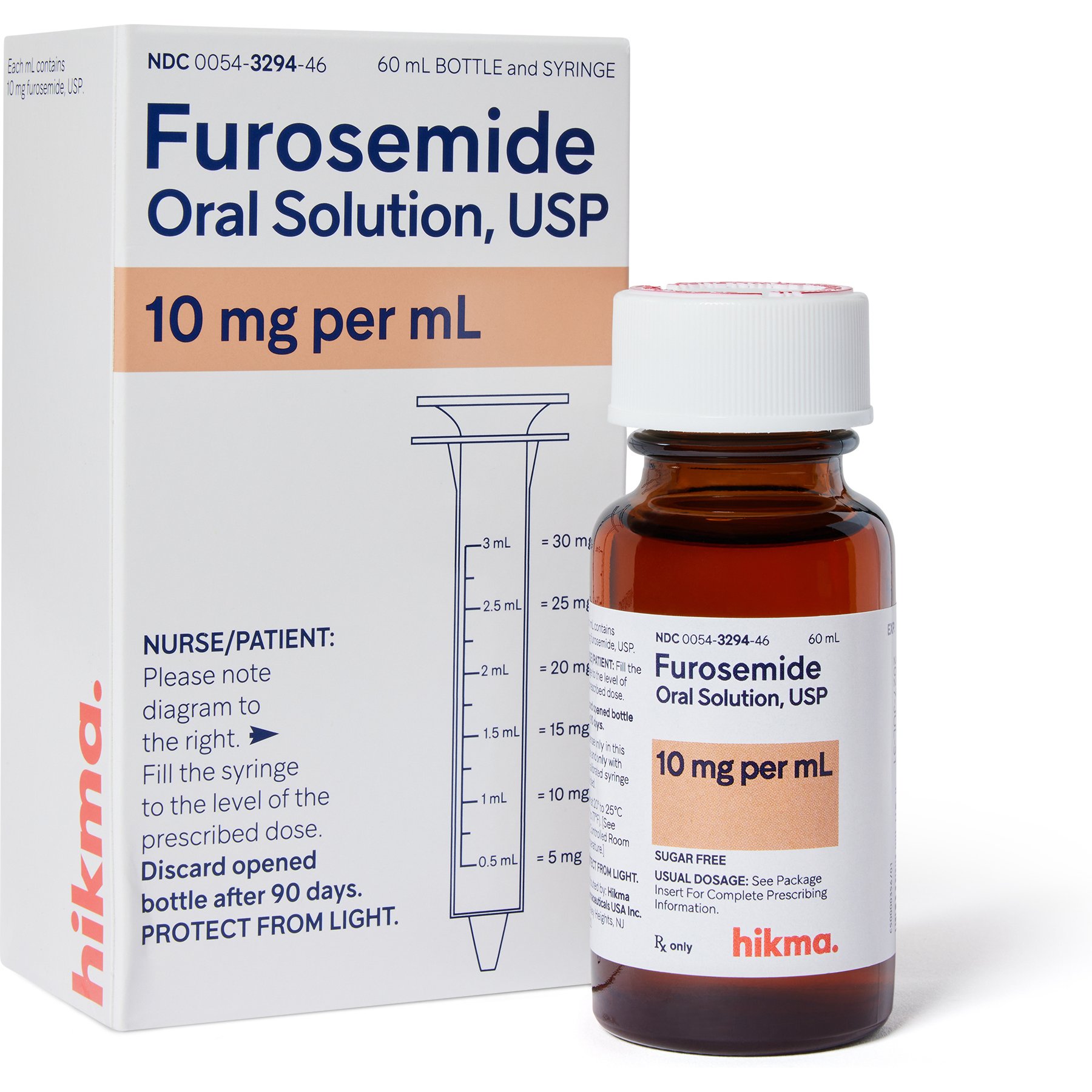 Furosemide 100-cc Oral Solution for Dogs, 10 mg/mL