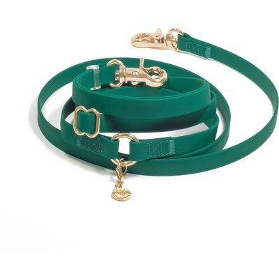 Sunny Tails Sunny Tails 4-in-1 Convertible Hands Free Cloud Dog Leash, 8-ft long, 3/4-in wide, Meadow Green