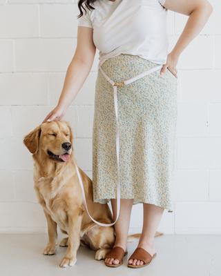 Show full view: Sunny Tails 4-in-1 Convertible Hands Free Cloud Dog Leash, 8.5-ft long, 5/8-in wide, Lavender Haze slide 3 of 9