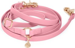 Sunny Tails 4-in-1 Convertible Hands Free Cloud Dog Leash, 8.5-ft long, 5/8-in wide, Perfect Pink