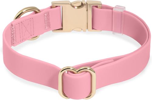 Show full view: Sunny Tails Cloud Waterproof Dog Collar, Perfect Pink, Large: 16 to 24-in neck, 1-in wide slide 6 of 9