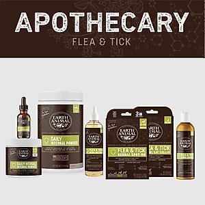 Earth Animal Apothecary Natural Flea & Tick Herbal Collar for Dogs, Medium: 21 to 23-in neck