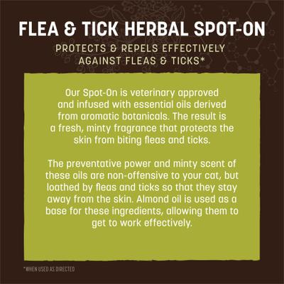 Show full view: Earth Animal Apothecary Natural Flea & Tick Herbal Spot Treatment for Cats, 3 doses (3-mos. supply) slide 4 of 7