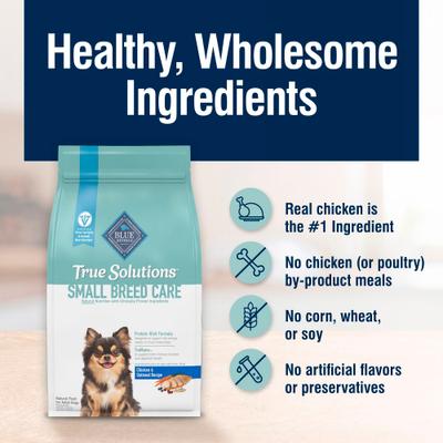 Show full view: Blue Buffalo True Solutions Small Breed Care Formula Adult Dry Dog Food, 4-lb bag slide 6 of 12
