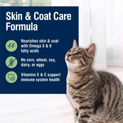 Show full view: Blue Buffalo True Solutions Skin & Coat Care Natural Salmon Adult Dry Cat Food, 11-lb bag slide 4 of 12