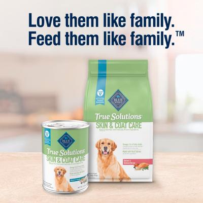 Show full view: Blue Buffalo True Solutions Skin & Coat Natural Salmon Adult Dry Dog Food, 24-lb bag slide 9 of 12