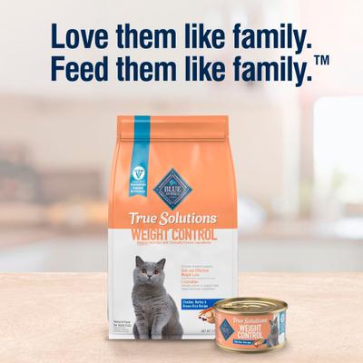 Show full view: Blue Buffalo True Solutions Natural Weight Control Chicken Adult Dry Cat Food, 3.5-lb bag slide 9 of 12