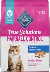 Blue Buffalo True Solutions Hairball Control Chicken Adult Natural Dry Cat Food, 11-lb bag
