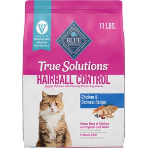 Blue Buffalo True Solutions Hairball Control Chicken Adult Natural Dry Cat Food, 11-lb bag