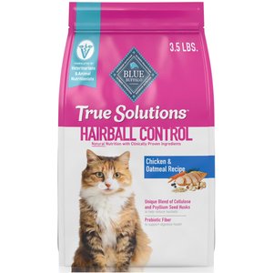 Blue Buffalo True Solutions Hairball Control Chicken Adult Natural Dry Cat Food, 3.5-lb bag