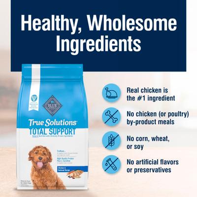 Show full view: Blue Buffalo True Solutions Total Support Medium Breed Adult Dry Dog Food, 11-lb bag slide 6 of 11