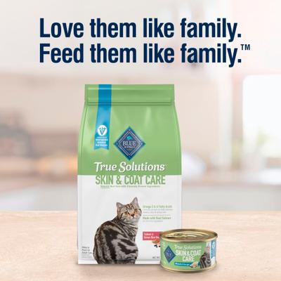 Show full view: Blue Buffalo True Solutions Skin & Coat Care Natural Salmon Adult Dry Cat Food, 11-lb bag slide 9 of 12