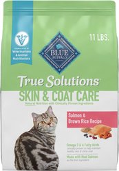 Blue Buffalo True Solutions Skin & Coat Care Natural Salmon Adult Dry Cat Food, 11-lb bag