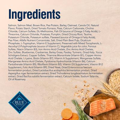 Show full view: Blue Buffalo True Solutions Skin & Coat Care Natural Salmon Adult Dry Cat Food, 3.5-lb bag slide 5 of 12