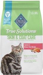 Blue Buffalo True Solutions Skin & Coat Care Natural Salmon Adult Dry Cat Food, 3.5-lb bag