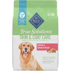 Blue Buffalo True Solutions Skin & Coat Natural Salmon Adult Dry Dog Food, 24-lb bag