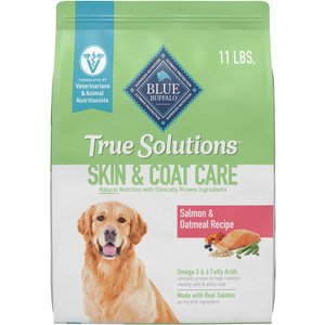 Blue Buffalo True Solutions Skin & Coat Natural Salmon Adult Dry Dog Food, 11-lb bag