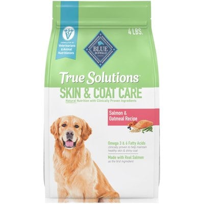 Blue Buffalo Blue Buffalo True Solutions Skin & Coat Natural Salmon Adult Dry Dog Food, 4-lb bag