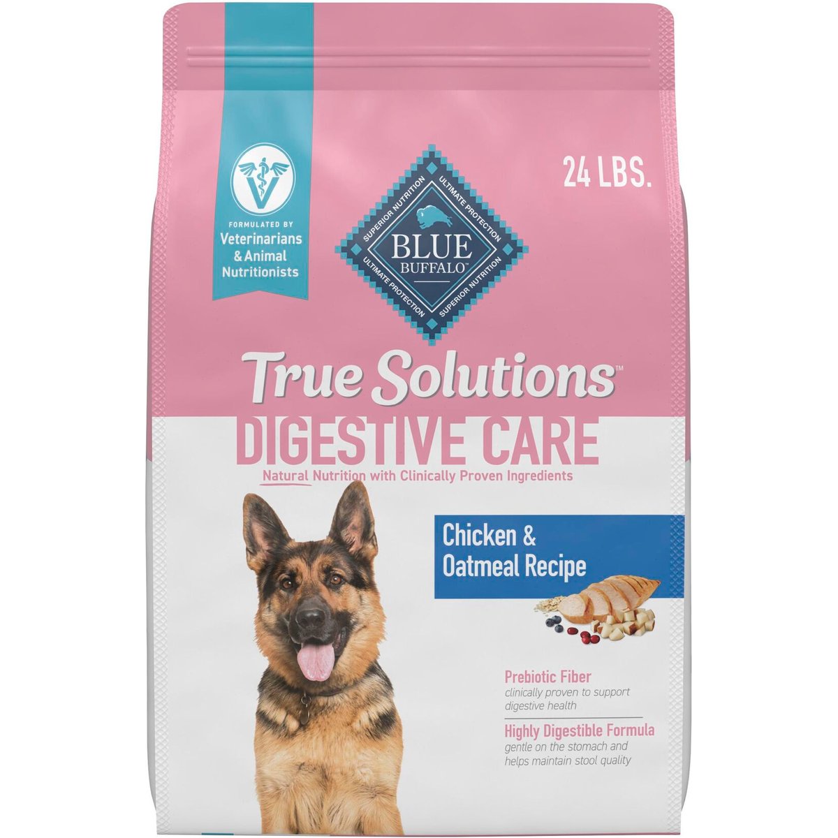 Blue Buffalo True Solutions Digestive Care Adult Chicken Dry Dog Food, 24-lb bag