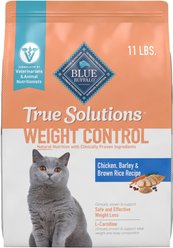 Blue Buffalo True Solutions Natural Weight Control Chicken Adult Dry Cat Food, 11-lb bag