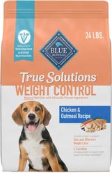 Blue Buffalo True Solutions Natural Weight Control Chicken Adult Dry Dog Food, 24-lb bag