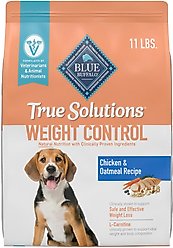 Blue Buffalo True Solutions Natural Weight Control Chicken Adult Dry Dog Food, 11-lb bag