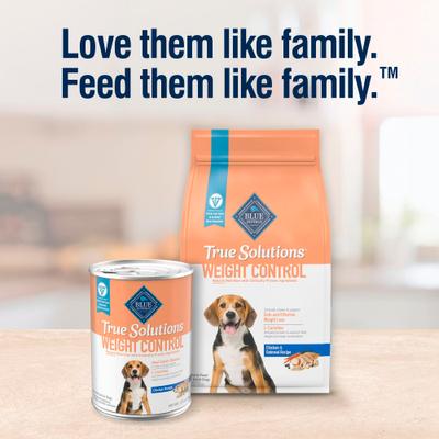 Show full view: Blue Buffalo True Solutions Natural Weight Control Chicken Adult Dry Dog Food, 4-lb bag slide 9 of 12