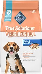 Blue Buffalo True Solutions Natural Weight Control Chicken Adult Dry Dog Food, 4-lb bag