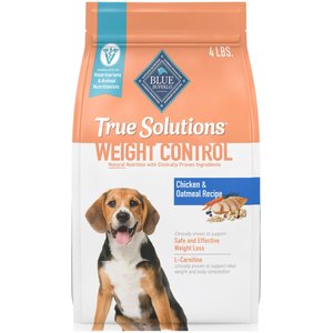 Blue Buffalo True Solutions Natural Weight Control Chicken Adult Dry Dog Food, 4-lb bag