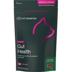 VetriScience Probiotic Everyday Duck Flavored Soft Chews Digestive Supplement for Cats, 60 count