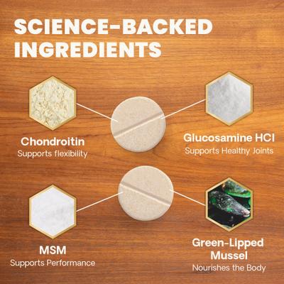 Show full view: VetriScience GlycoFlex Plus Chewable Tablets Joint Supplement for Dogs, 120 count slide 4 of 11