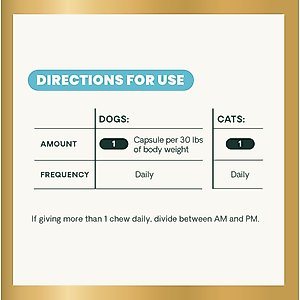 VetriScience Cardio Strength Capsules Heart Supplement for Cats & Dogs, 90 count