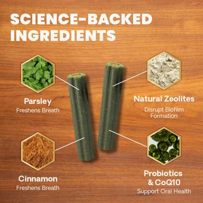 Show full view: VetriScience Perio Plus Healthy Mouth Chicken Flavored Dental Chews, 30 count slide 4 of 10