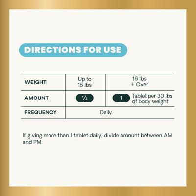 Show full view: VetriScience Bladder Strength Chewable Tablets Urinary Supplement for Dogs, 90 count slide 8 of 10