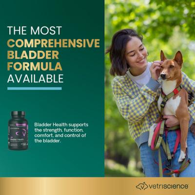 Show full view: VetriScience Bladder Strength Chewable Tablets Urinary Supplement for Dogs, 90 count slide 3 of 10
