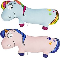 TwinCritters Silvervine Unicorns Plush Cat Toy with Catnip