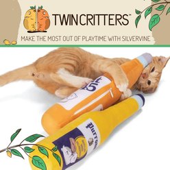 TwinCritters Silvervine Beer Bottles KittiForti Plush Cat Toy with Catnip slide 2 of 7
