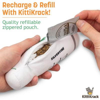 Show full view: TwinCritters Silvervine Coffee Cups KittiBuzz Plush Cat Toy with Catnip slide 5 of 8