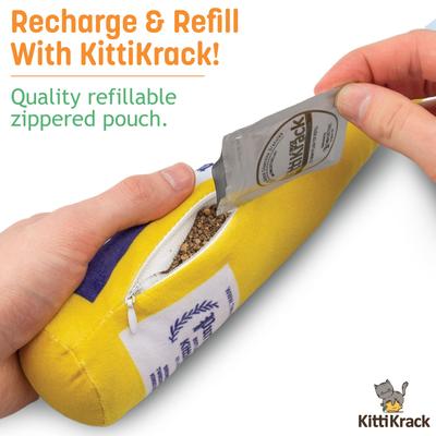 Show full view: TwinCritters Silvervine Beer Bottles KittiForti Plush Cat Toy with Catnip slide 6 of 9