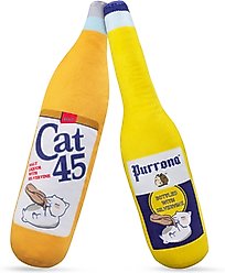TwinCritters Silvervine Beer Bottles KittiForti Plush Cat Toy with Catnip