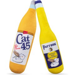 TwinCritters Silvervine Beer Bottles KittiForti Plush Cat Toy with Catnip