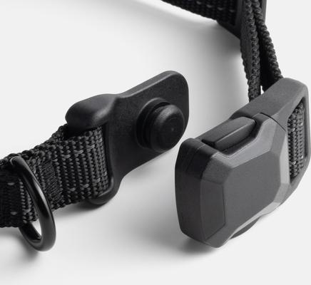 Show full view: BravoWalk Pro No-Pull Dog Training Collar, Black, Medium: 11 to 16-in neck, 3/4-in wide slide 8 of 12