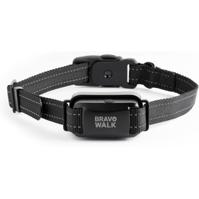 BravoWalk BravoWalk Pro No-Pull Dog Training Collar, Black, Medium: 11 to 16-in neck, 3/4-in wide