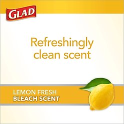 Glad Odor Shield Drawstring Trash Bags, 4-gal, 80 count, Lemon Fresh Scent slide 2 of 9
