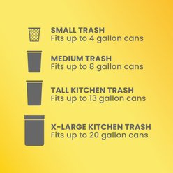 Glad ForceFlex Odor Shield Drawstring Trash Bags, 13-gal, 110 count, Unscented slide 2 of 9