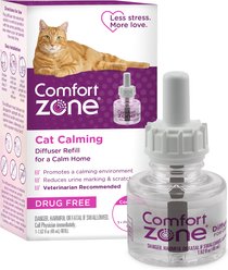 Comfort Zone New Formula Calming Pheromone Diffuser Refill for Cats, 30-day, 1 count