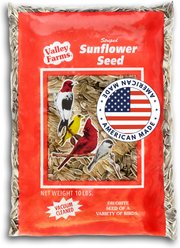 Valley Farms Striped Sunflower Seed Wild Bird Food, 10-lb bag